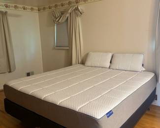 Nectar King Mattress, Boxspring and 2 Pillows