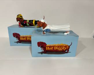 Westland Giftware Hot Diggity Weiner Daschund Figurines