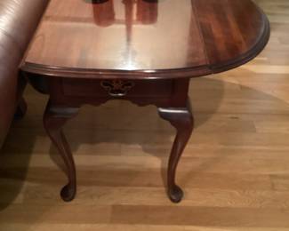 Side table with fold down sides