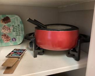 Vintage fondue dish