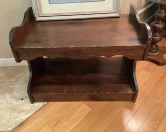 Bench for sitting and storing shoes
