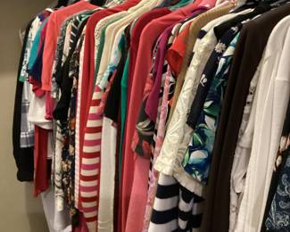 Lots of women’s clothing and different styles