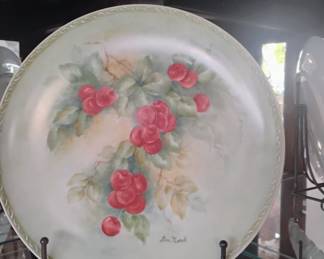 Hand painted plate painted by deceased $10