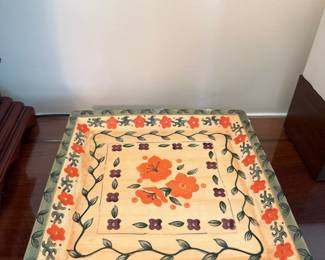 Tuscan Floral Collection Square Serving Plate