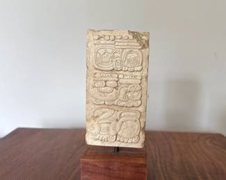 Aztec Mayan Glyph Stele