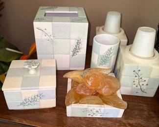 Croscill Hme Hand painted Rainier Bath Accessories