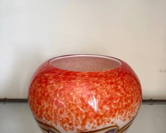 Murano Handblown art glass vase abstract