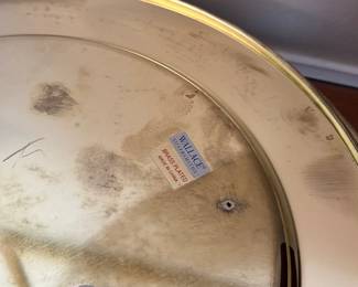 Wallace Silversmiths Brass Plated Chargers