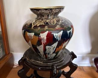 vintage Sezer Ece signed vase
