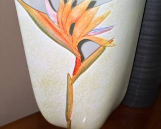 ceramic 3D Bird of Paradise Vase