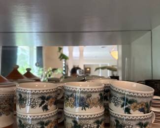 Goebel Burgundy Cups