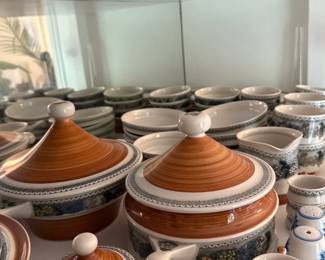 "Burgund" dinnerware line by Goebel soup tureen