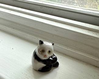 Vintage Bone China Panda statue