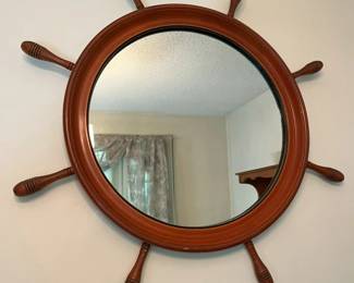 140 Nautical Ships Wheel Mirrormin