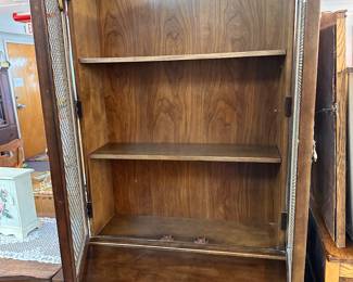 Antique Secretary Desk with Wire Doors