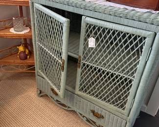 Wicker Cabinet, Bath Cabinet