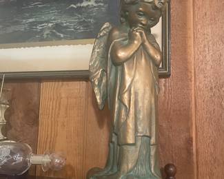 large heavy praying angel see next pic