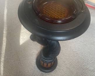 top view of standing horse head ash tray