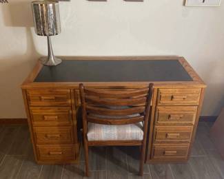 Desk ,Lamp and Chair