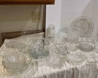 Large Lot Of Decorative Glassware