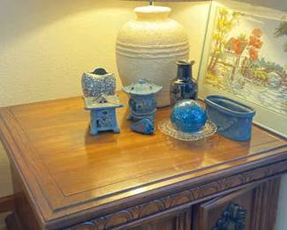Storage Side Table And Decor