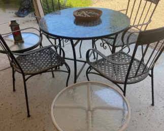 Mosaic Tile Patio Table for Four