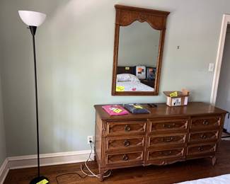 sturdy wood dresser and mirror