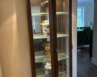 Mahogany and Glass China Hutch