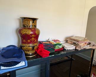 Linens, very large Royal Doulton vase