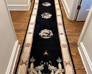 asian runner; matching rugs in dining room and entryway