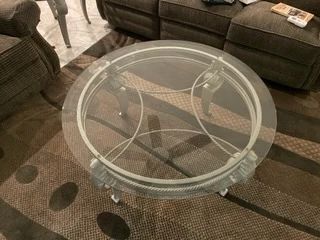 Glass table set of 3