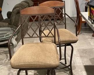 Counter height bar chairs set of 2