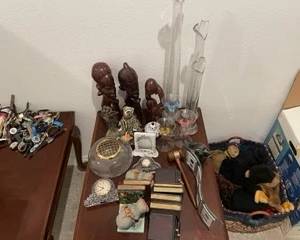 Misc figurines, bookends, frames, etc