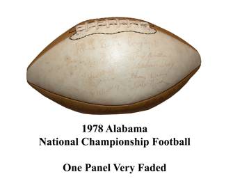 Alabama 1978 National Championship Ball