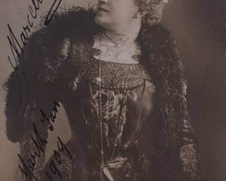 1077 Marcella Sembrich Autographed Postcard 50.00