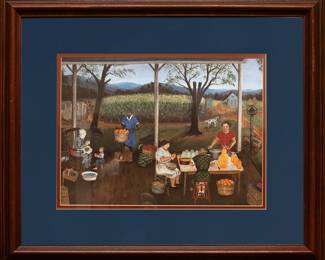 1087 Queena Stovall Print Peaches are in 45.00