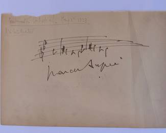 1073 Marcel Dupre Autograph 50.00