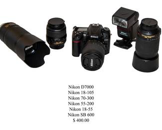 1081 Nikon Camera Bundle 400.00