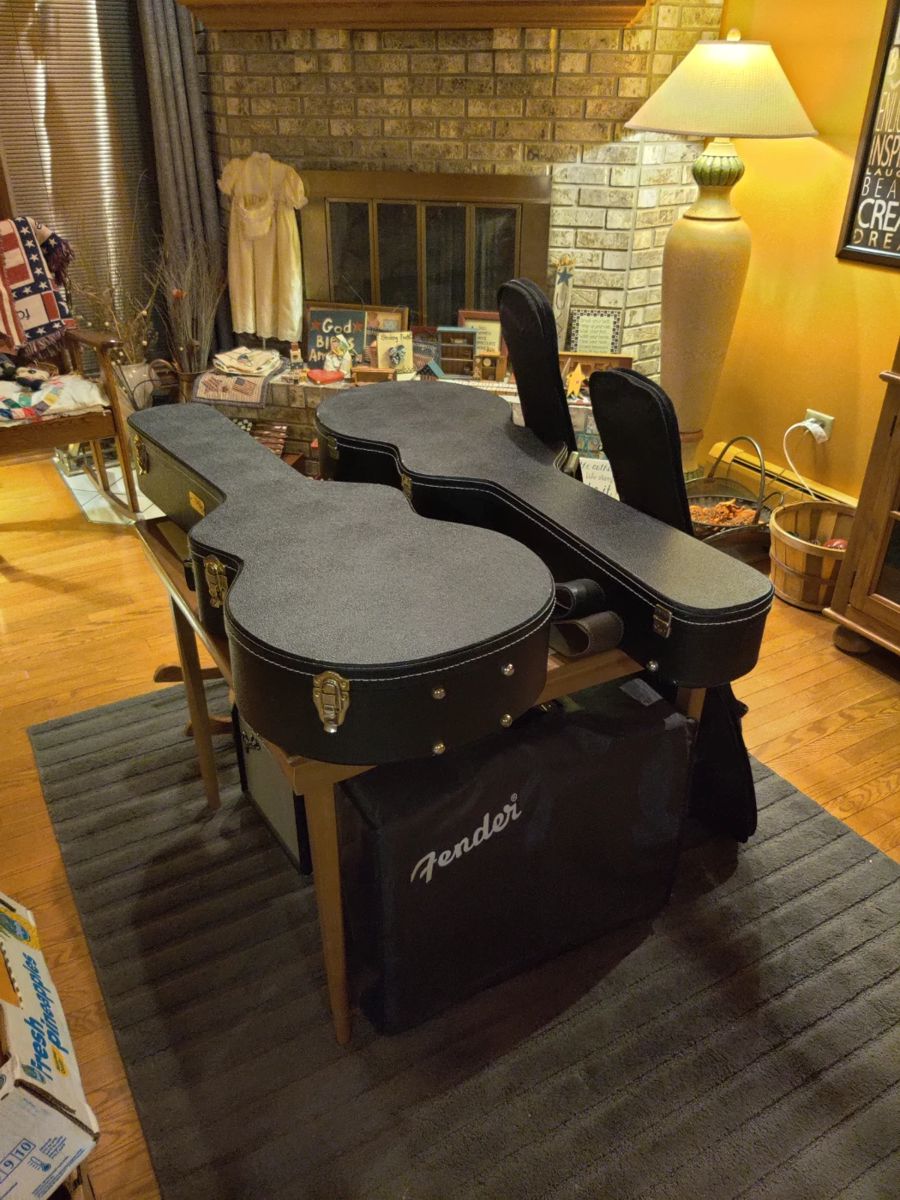  acoustic guitar and acoustic electric  guitar 