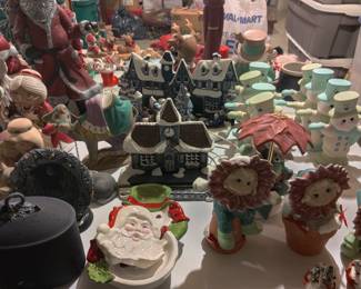 Hand painted holiday ceramics