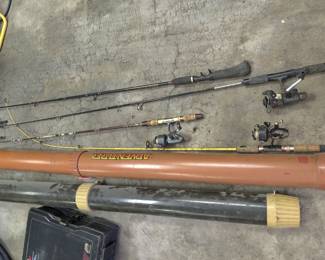 fishing rods/reels