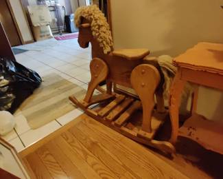 vintage rocking horse