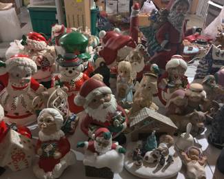 Hand painted holiday ceramics