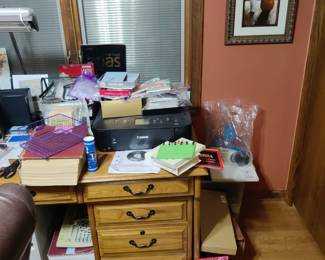 office chair and printer