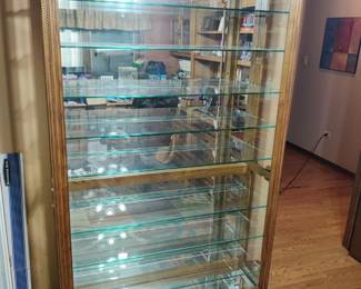 glass display cabinet