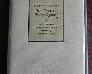 Beatrix Potter's Tail of Peter Rabbit
Prints from the original blocks
Maurice Sendak limited edition signed