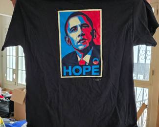 Original Barrack Obama Hanes campaign t shirt