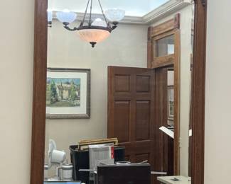 A12 Handcarved Wood Mirror