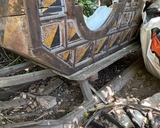 Antique Wood Sleigh