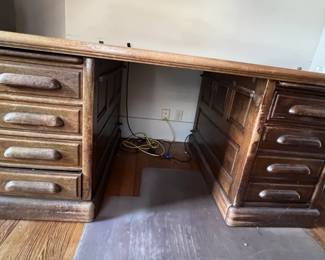 Solid Wood Executive Desk